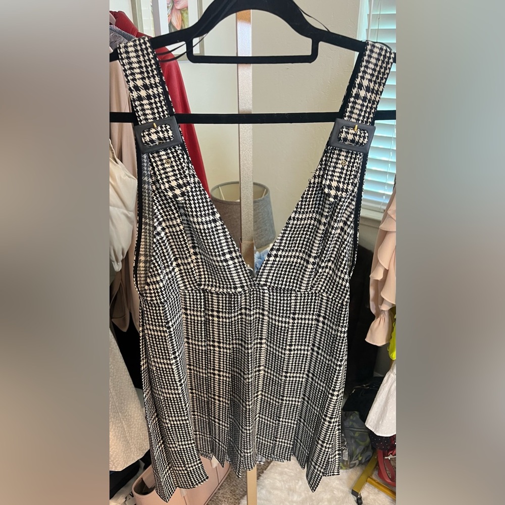 Zara Black and White and black mini dress. NWT